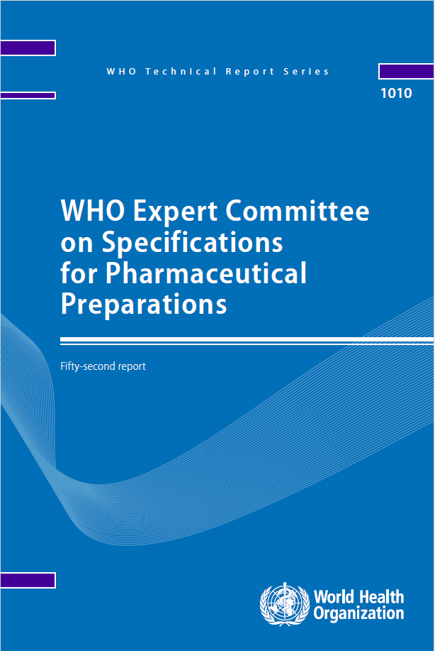 WHO TRS 1010 : Annex 8 Guidelines on heating, ventilation and air-conditioning systems for non-sterile pharmaceutical products (Part1)